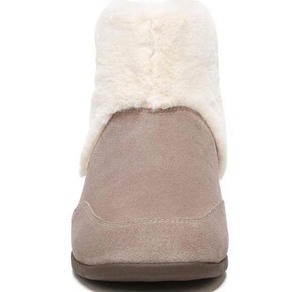 Vionic Maizie Brownie Suede Neoprene Bootie Womens 9 Arch Suppport New - Picture 5 of 7